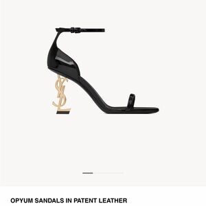 Saint Laurent Black Patent Leather Opyum Heels